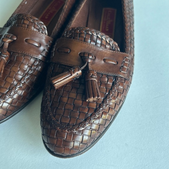 Cole Haan Brown Genuine Leather Weaving Loafers size 9 - Picture 9 of 16